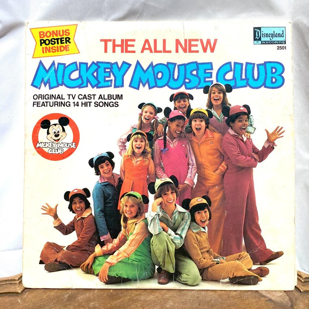 MICKEY MOUSE CLUB Original TV Cast Album 1977 Vinyl Record